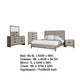 Rizvi 5pc Queen Bedroom Set | Nightstand and Chest | Gray Solid Wood BM333638