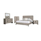 Rizvi 5pc Queen Bedroom Set | Nightstand and Chest | Gray Solid Wood
