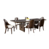 Mordy 9pc Dining Table Set | 72-90’’ Expandable Leaf | 8 Curved Chairs BM333641
