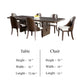 Mordy 9pc Dining Table Set | 72-90’’ Expandable Leaf | 8 Curved Chairs BM333641