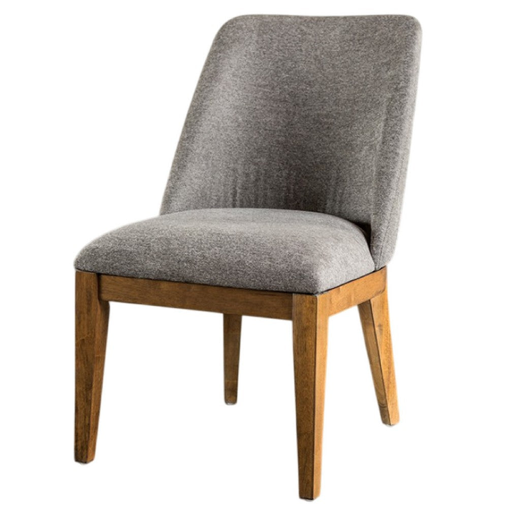 Ramie 7pc Dining Table Set | 84-102’’ Expandable Leaf | 6 Gray Chairs