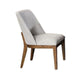 Ramie 7pc Dining Table Set | 84-102" Expandable Leaf | 6 White Chair