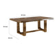Ramie Dining Table | Chestnut Brown Wood | 84-102" Expandable Leaf