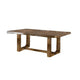 Ramie Dining Table | Chestnut Brown Wood | 84-102" Expandable Leaf