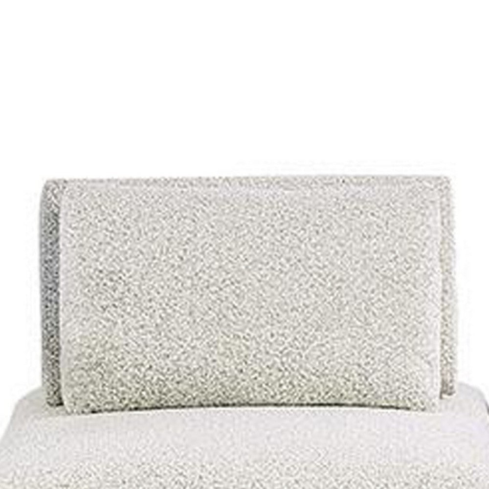 Stavan Modular Curved 2 Seat Sofa | Ottoman Gray Boucle | Adjustable BM333649