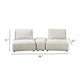 Stavan Modular Curved 2 Seat Sofa | Ottoman Gray Boucle | Adjustable BM333649