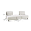 Stavan Modular 2 Seat Sofa | Ottoman | Light Gray | Adjustable Back BM333650