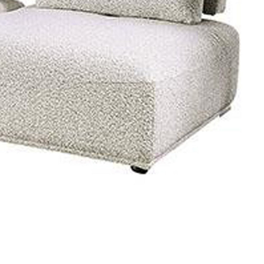 Stavan Modular L Sectional Sofa | Light Gray Boucle | Adjustable Back BM333651