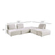 Stavan Modular L Sectional Sofa | Light Gray Boucle | Adjustable Back BM333651