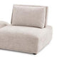 Stavan Modular 2 Seat Sofa | Square Ottoman Light Brown Boucle 114’’ BM333663