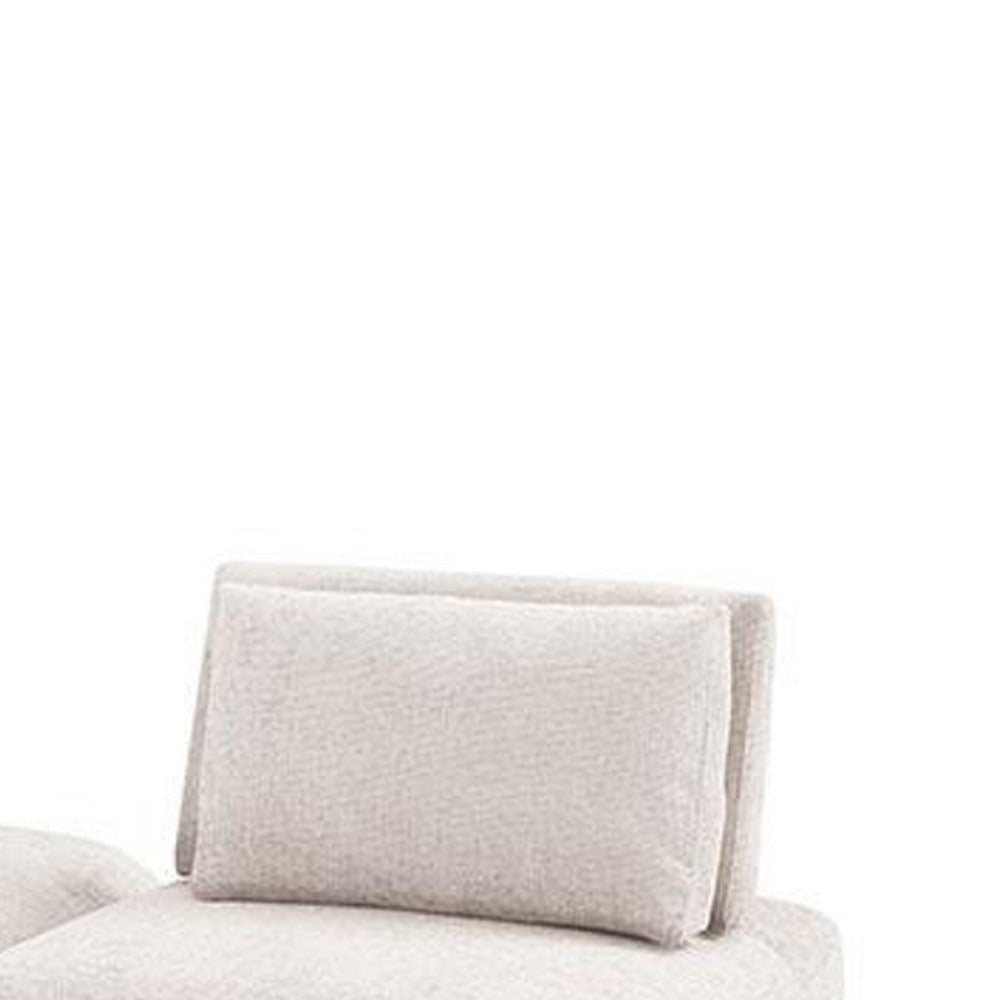 Stavan Modular Curved 2 Seater Sofa | Light Brown Adjustable Backs BM333665