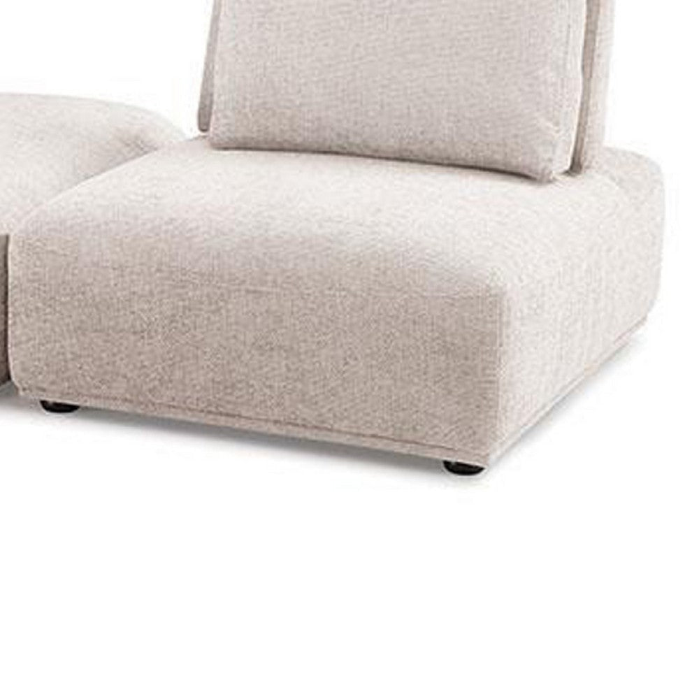 Stavan Modular Curved 2 Seater Sofa | Light Brown Adjustable Backs BM333665