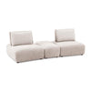 Stavan Modular Curved 2 Seater Sofa | Light Brown Adjustable Backs