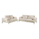 Batty Sofa and Loveseat Set | Light Brown Chenille | Adjustable Back BM333692