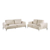 Batty Sofa and Loveseat Set | Light Brown Chenille | Adjustable Back BM333692