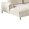 Batty J Sectional Sofa | Light Brown Chenille 147’’ | Adjustable Back BM333693