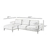 Batty L Shaped Sectional Chaise Sofa | Light Brown Chenille Adjustable BM333694