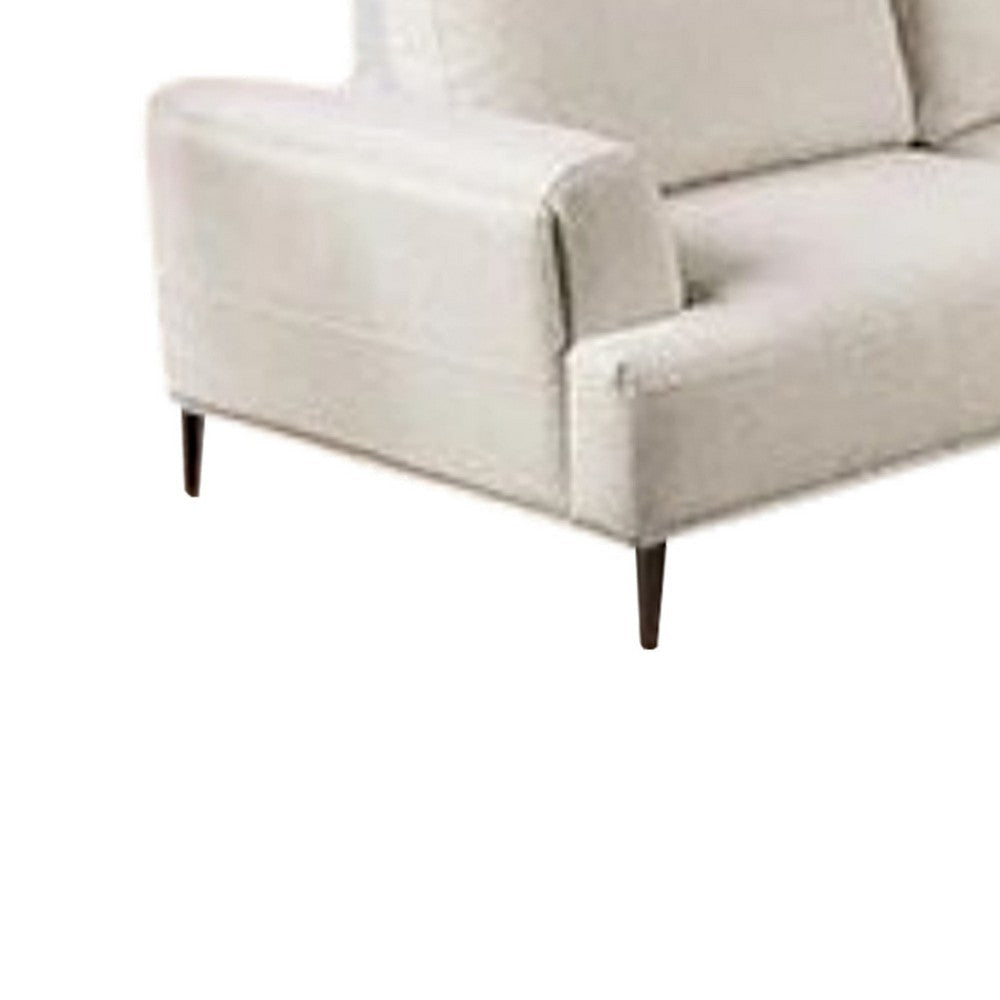 Batty L Shape Sectional Sofa | 114’’ Light Brown Chenille Adjustable BM333695