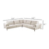 Batty L Shape Sectional Sofa | 114’’ Light Brown Chenille Adjustable BM333695
