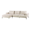 Batty L Sectional Chaise Sofa | Brown Chenille 113’’ | Adjustable BM333696