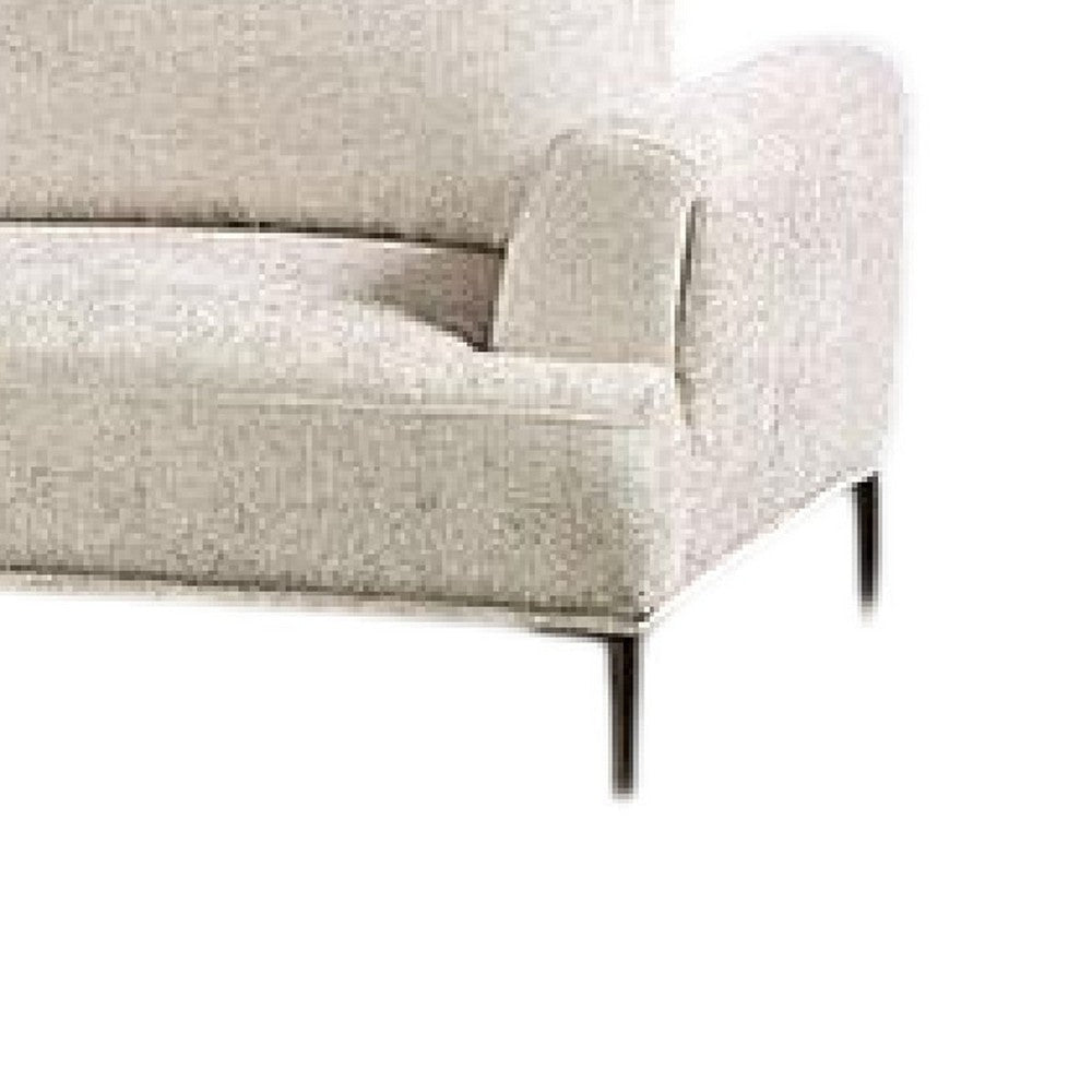 Batty L Sectional Chaise Sofa | Brown Chenille 113’’ | Adjustable BM333696