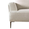 Batty Sofa and Loveseat Set | Modern White Chenille | Adjustable Back BM333697