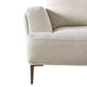 Batty Sofa and Loveseat Set | Modern White Chenille | Adjustable Back BM333697