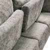 Batty 2pc Sofa and Loveseat Set | Modern Gray Chenille | Adjustable BM333698