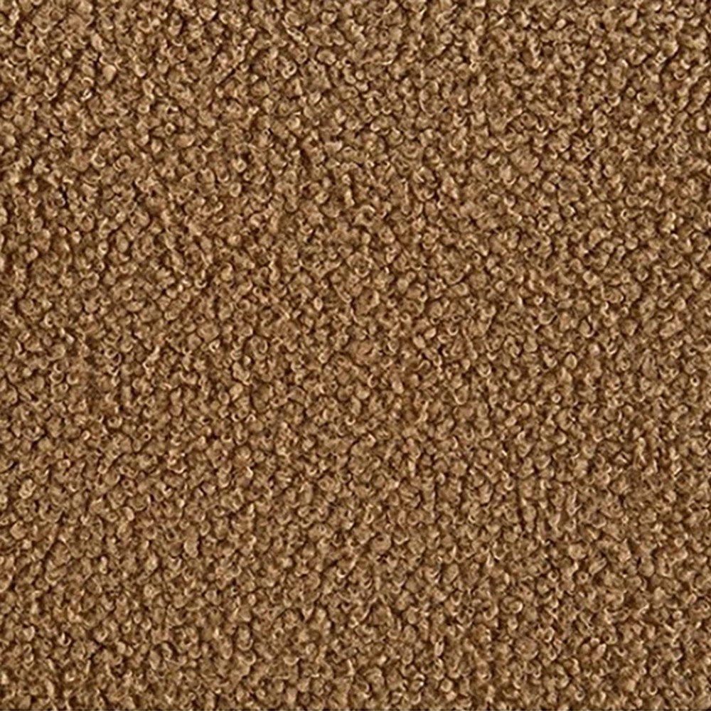 Oliver 2pc Sofa and Loveseat Set | Round Sloped Arms | Brown Boucle