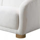 Oliver 2pc Sofa Loveseat Set | Round Sloped Arms | Soft White Boucle BM333701