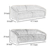 Oliver 2pc Sofa Loveseat Set | Round Sloped Arms | Soft White Boucle BM333701