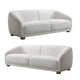 Oliver 2pc Sofa Loveseat Set | Round Sloped Arms | Soft White Boucle