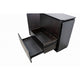 Ziva Sideboard Buffet Console | Drawers Doors | 71’’ Black Solid Wood BM333702
