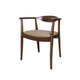 Niva Dining Side Chair Set of 2 | Modern Armchairs | Brown Rubberwood BM333703
