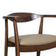 Niva Dining Side Chair Set of 2 | Modern Armchairs | Brown Rubberwood BM333703