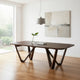 Niva Dining Table | 95" Rectangular | Walnut Brown Solid Rubberwood