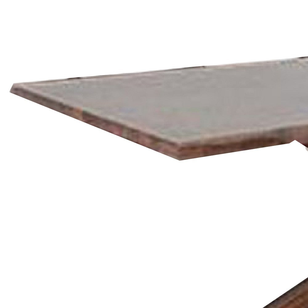 Vyva Dining Table | Triple Cut Live Edge | Walnut Brown Wood | 71"