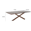 Vyva Dining Table | Triple Cut Live Edge | Walnut Brown Wood | 71"