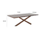 Vyva Dining Table | Triple Cut Live Edge | Walnut Brown Wood | 71"