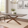 Vyva Dining Table | Triple Cut Live Edge | Walnut Brown Wood | 71"
