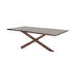 Vyva Dining Table | Triple Cut Live Edge | Walnut Brown Wood | 71"