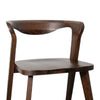 Rumy Dining Side Chair Set of 2 | Open Back | Walnut Brown Solid Wood BM333709