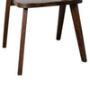 Rumy Dining Side Chair Set of 2 | Open Back | Walnut Brown Solid Wood BM333709