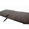 Viki 82-102’’ Dining Table | Curved Legs Extendable Brown Solid Wood BM333711