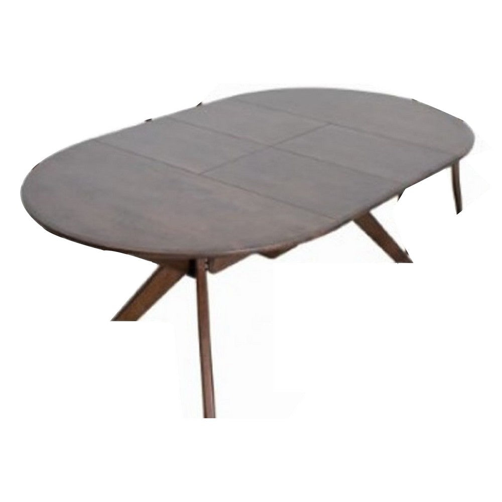 Mikie 47-79’’ Dining Table | Extendable Brown Full Solid Wood Top BM333712