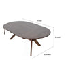 Mikie 47-79’’ Dining Table | Extendable Brown Full Solid Wood Top BM333712