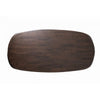 Ziva Dining Table | 3D Edges | Brown Full Solid Wood 83" Rectangular