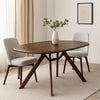 Ziva Dining Table | 3D Edges | Brown Full Solid Wood 83" Rectangular