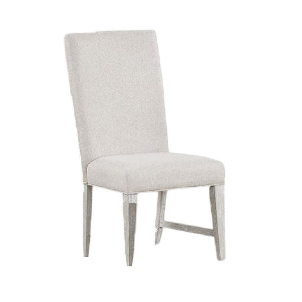 Diaz Dining Side Chair Set of 2 | Tapered Legs Light Gray Poplar Wood BM333715
