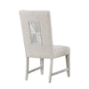 Diaz Dining Side Chair Set of 2 | Tapered Legs Light Gray Poplar Wood BM333715